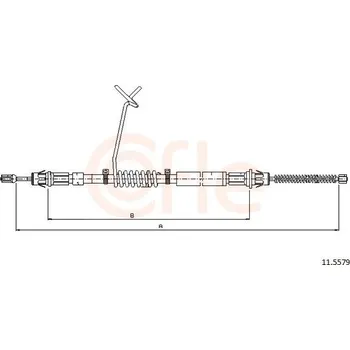 Autodíl Tažné lanko, parkovací brzda COFLE 11.5579