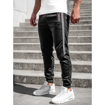 Černé pánské teplákové jogger kalhoty Bolf K10338A - 2XL