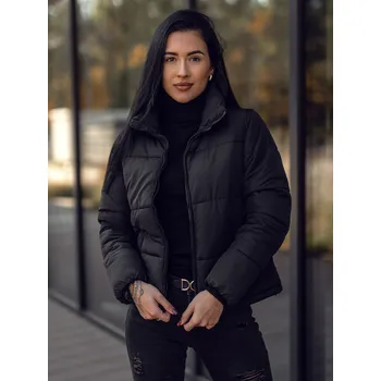 Černá dámská prošívaná zimní bunda Bolf 16M9107A - L