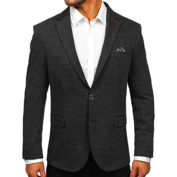 Grafitové pánské ležérní sako Bolf 023 - 3XL/58