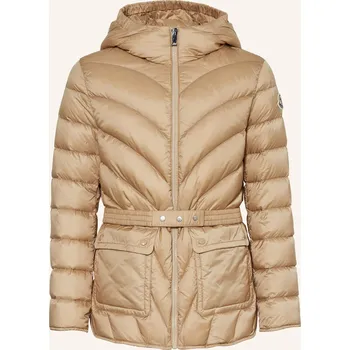 Moncler Enfant Dívčí Péřová Bunda Argenno, béžová, 152
