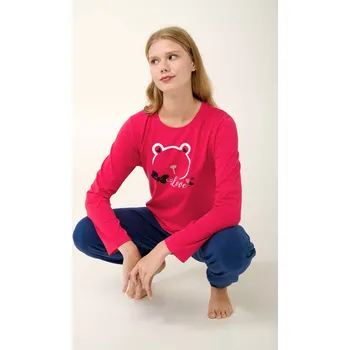 Dámské pyžamo Vamp - Dámské pyžamo s roztomilým potiskem 19957 - Vamp red rose M