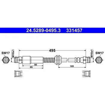 Brzdová hadice Brzdová hadice ATE 24.5289-0495.3