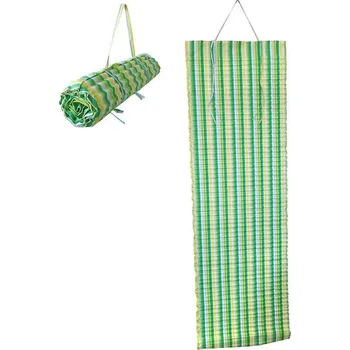 Zahradní lehátko ACRA Lehátko plážové rolovací 170x55cm zelené pruhované