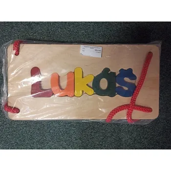 Dětská houpačka Houpačka Cubs dřevěná sedák se jménem LUKÁŠ .