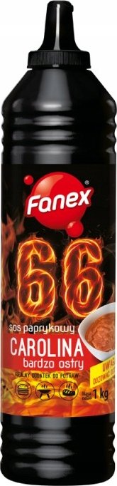 Carolina papriková velmi ostrá omáčka 1L - Fanex 66