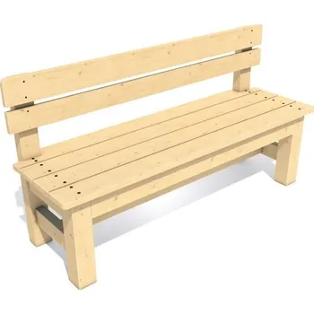 Zahradní lavice Dřevěná lavice Zuzana 120 x 53,5 x 88 cm - bez impregnace bez impregnace