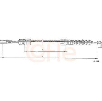 Autodíl Tažné lanko, parkovací brzda COFLE 10.8181