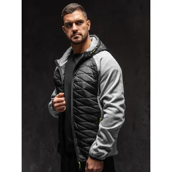 Šedá přechodová pánská bunda Bolf KS2145A1 - L