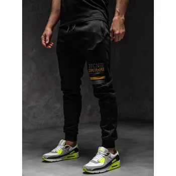 Pánské kalhoty Černé pánské tepláky Bolf AM108A1 - M