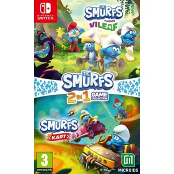 Hra pro Nintendo Switch The Smurfs 2 in 1 Game Collection CZ