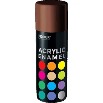Barva ve spreji Biodur Akrylový email ve spreji - hnědá čokoláda 400 ml/RAL 8017