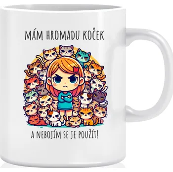 Hrnek kočka - Mám hromadu koček a nebojím se je použít