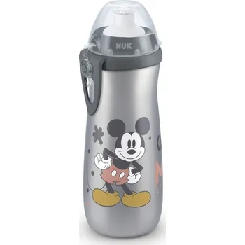Kojenecká láhev NUK FC Sports Cup Mickey Mouse 450 ml 1ks šedá