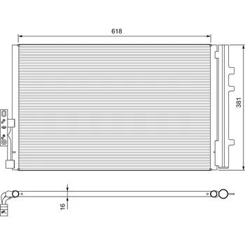 Výparník klimatizace Kondenzátor, klimatizace VALEO 814386