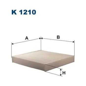 Ventilátor topení a klimatizace Filtr, vzduch v interiéru FILTRON K 1210