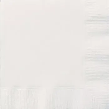 Papírový ubrousek Papírové ubrousky bílé 25x25 cm 20 ks