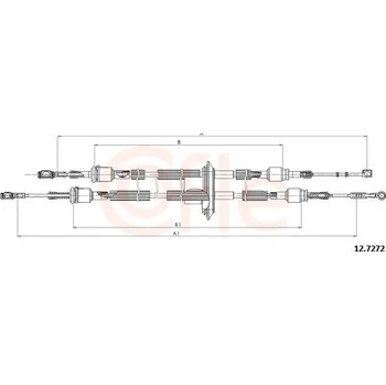 Tažné lanko, ruční převodovka COFLE 12.7272