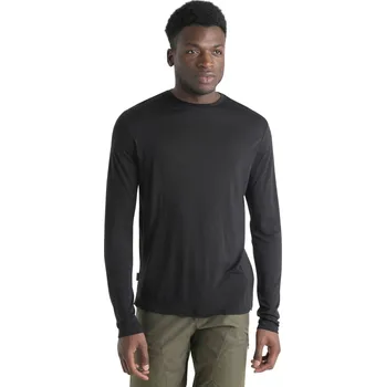 Pánské tričko Pánské merino triko dlouhý rukáv ICEBREAKER Mens 125 Cool-Lite Sphere III LS Tee, Black velikost: XXL