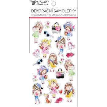 samolepka Anděl Přerov, s.ro. Samolepky holčičky s hologramem na okrajích 10 x 21,4 cm