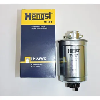 Palivový filtr Filtr nafty FELICIA 1,9D, HENGST H123WK, pro FELICIE, I.. Typové číslo: 118945119,118945119,118945119, 6N0127401R, 6N0127401B, 6N0127401C, H123WK