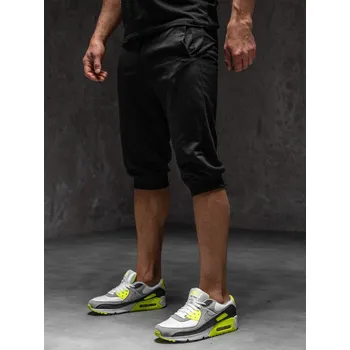 Pánské kraťasy Černé pánské teplákové kraťasy baggy Bolf K10002A1 - L