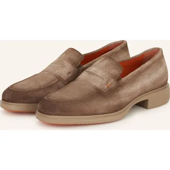 Pánské mokasíny Santoni Pánské Mokasíny Typu Penny Easy, hnědá, 42,5