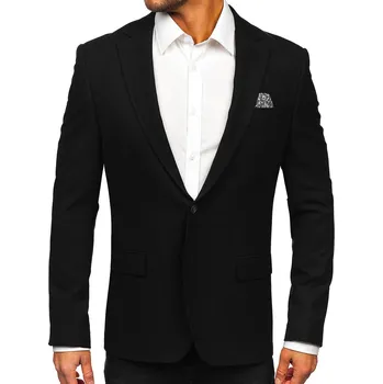 Černé pánské elegantní sako Bolf 24400 - 3XL/58