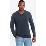 pánský pulovr s výstřihem do V - V1 - ESPIR Barva: Tmavě Modrá, Velikost: L