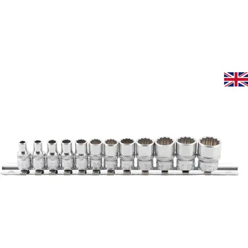 BGS technic Hlavice 1/4" nástrčné, 12-hran, palcové 12ks - BGS 2755