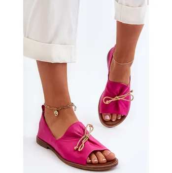 Dámské lodičky Kožené Dámské Baleríny Nicole 2660/001 Barva: Růžová, Velikost: 35