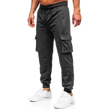 Grafitové pánské jogger teplákové kapsáčé Bolf JX6360 - XL