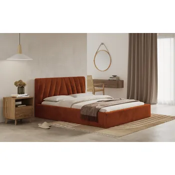 Postel Postel ASTI 120x200 měděná s úložným prostorem