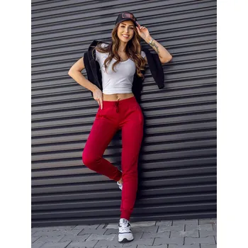 Dámské kalhoty Vínové dámské tepláky Bolf CK-01B - XL