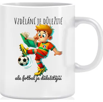 Hrnek pro fotbalistu - Vzdělání je důležité