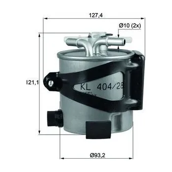 Palivový filtr Palivový filtr MAHLE KLH 44/25