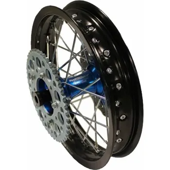 malá motorka Kompletní zadní kolo 1.85x12" s CNC barevným nábojem pitbike YCF Barva: Modrá