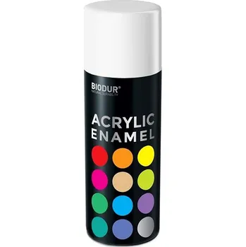 Barva ve spreji Biodur Akrylový email ve spreji - matná bílá 400 ml/RAL 9010