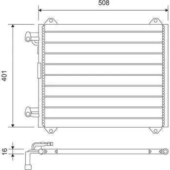 Výparník klimatizace Kondenzátor, klimatizace VALEO 817570