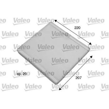 Ventilátor topení a klimatizace Filtr, vzduch v interiéru VALEO 698769