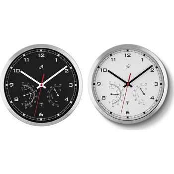 Hodiny AURIOL® Nástěnné hodiny s ukazatelem teploty a vlhkosti vzduchu