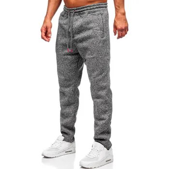 Pánské kalhoty Antracitové pánské zateplené tepláky Bolf Q1105 - XL