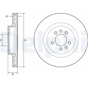 Brzdový kotouč Brzdový kotouč DELPHI BG9204C