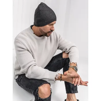 Čepice Grafitová pánská zateplená zimní čepice Bolf 387061 - One size