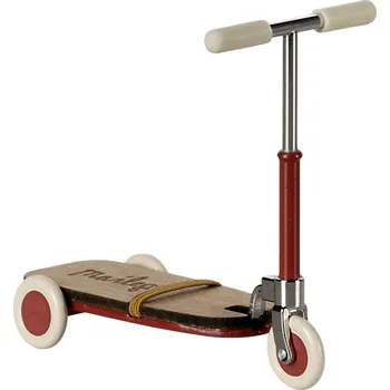plyšák Maileg Koloběžka pro myšky Red Maileg Kick board, Mouse - Red