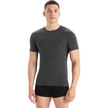 Pánské tričko Pánské merino tričko s krátkým rukávem ICEBREAKER Mens Anatomica SS Crewe, Jet Heather velikost: M