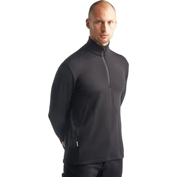 Pánský svetr Pánský merino svetr ICEBREAKER Mens Original LS Half Zip, Black velikost: S