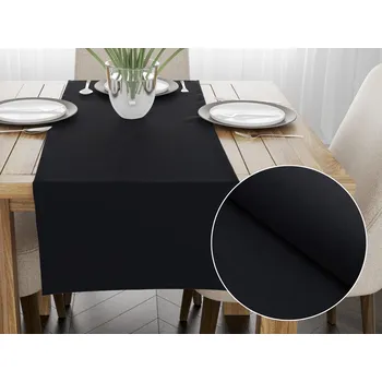 ubrus Dekorační běhoun na stůl BKS-410 Černý 20x160 cm
