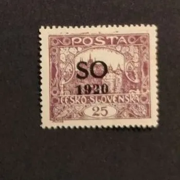 Sběratelství Známka ČSR, Pof.SO8A*