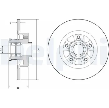 Brzdový kotouč Brzdový kotouč DELPHI BG9190RSC